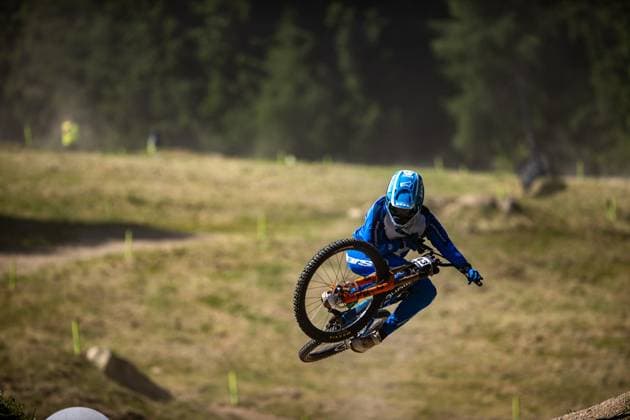 Whoop Mountainbike Downhill Worldcup Val di Sole NORTON Dakotah MONDRAKER FACTORY RACING DHat Whoop Mountainbike Downhill Worldcup Val di Sole, 19 06 2025,in , photo Sebastian Sternemann