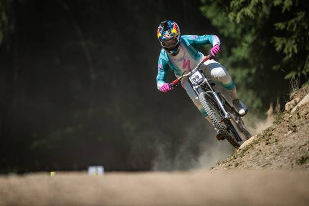 Whoop Mountainbike Downhill Worldcup Val di Sole ILES Finn SPECIALIZED GRAVITYat Whoop Mountainbike Downhill Worldcup Val di Sole, 19 06 2025,in , photo Sebastian Sternemann