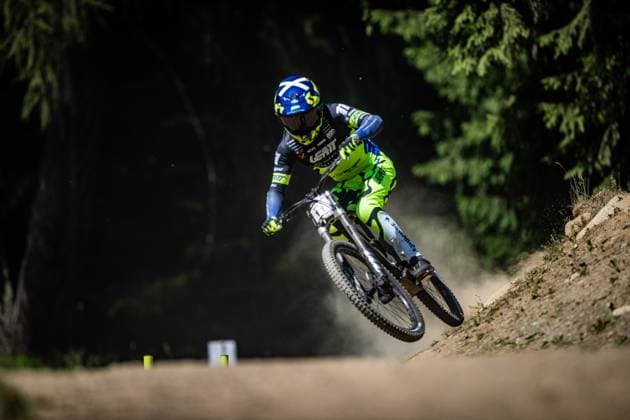 Whoop Mountainbike Downhill Worldcup Val di Sole WILSON Reece AON RACING TOURNE CAMPERVANSat Whoop Mountainbike Downhill Worldcup Val di Sole, 19 06 2025,in , photo Sebastian Sternemann
