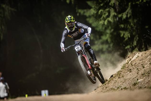 Whoop Mountainbike Downhill Worldcup Val di Sole SHAW Luca CANYON CLLCTV FACTORY TEAMat Whoop Mountainbike Downhill Worldcup Val di Sole, 19 06 2025,in , photo Sebastian Sternemann