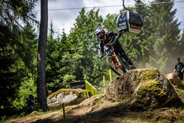 Whoop Mountainbike Downhill Worldcup Val di Sole RUDE JR Richard YETI FOX FACTORY RACE TEAMat Whoop Mountainbike Downhill Worldcup Val di Sole, 19 06 2025,in , photo Sebastian Sternemann