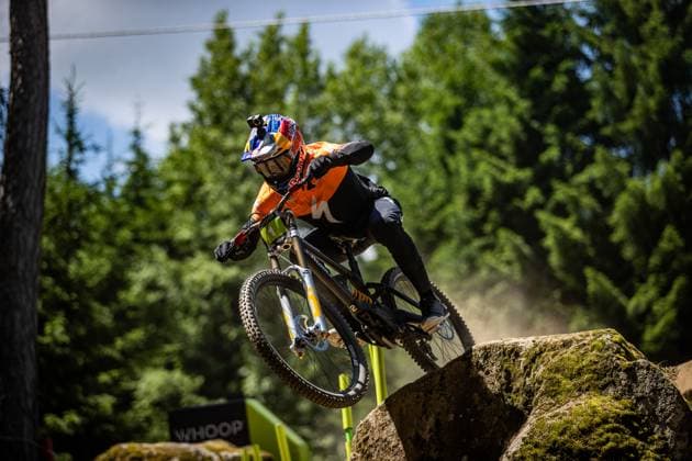 Whoop Mountainbike Downhill Worldcup Val di Sole BRUNI Loic SPECIALIZED GRAVITYat Whoop Mountainbike Downhill Worldcup Val di Sole, 19 06 2025,in , photo Sebastian Sternemann