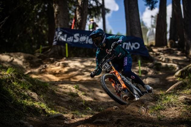 Whoop Mountainbike Downhill Worldcup Val di Sole MARINI Hugo SCOTT DOWNHILL FACTORYat Whoop Mountainbike Downhill Worldcup Val di Sole, 19 06 2025,in , photo Sebastian Sternemann