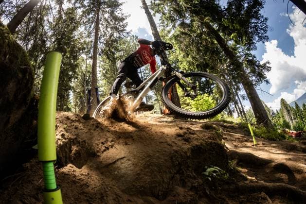 Whoop Mountainbike Downhill Worldcup Val di Sole SUMNER Jon Sebastian at Whoop Mountainbike Downhill Worldcup Val di Sole, 19 06 2025,in , photo Sebastian Sternemann