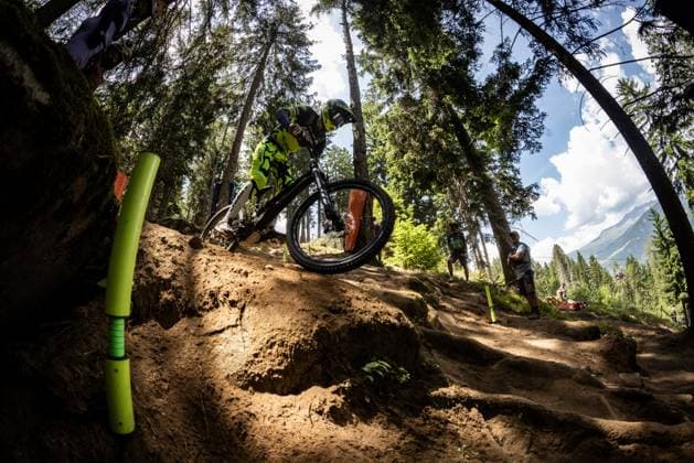 Whoop Mountainbike Downhill Worldcup Val di Sole NISBET Stan AON RACING TOURNE CAMPERVANSat Whoop Mountainbike Downhill Worldcup Val di Sole, 19 06 2025,in , photo Sebastian Sternemann