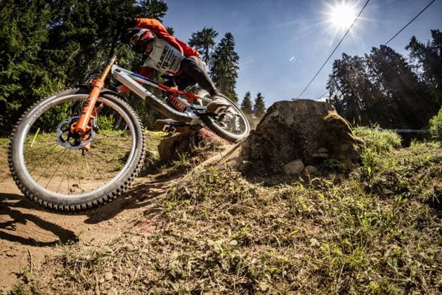 Whoop Mountainbike Downhill Worldcup Val di Sole HARTENSTERN Max CUBE FACTORY RACINGat Whoop Mountainbike Downhill Worldcup Val di Sole, 19 06 2025,in , photo Sebastian Sternemann