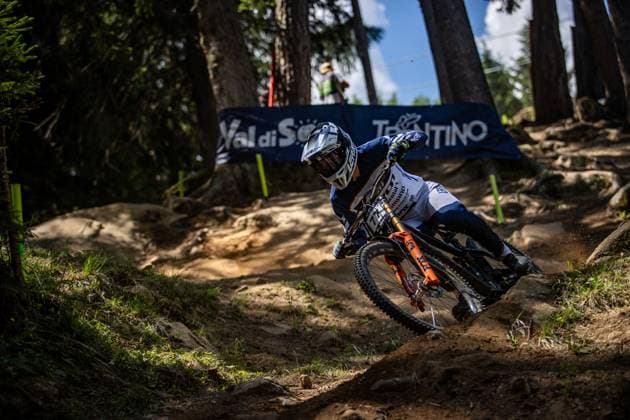 Whoop Mountainbike Downhill Worldcup Val di Sole MEIER SMITH Remy PIVOT FACTORY RACINGat Whoop Mountainbike Downhill Worldcup Val di Sole, 19 06 2025,in , photo Sebastian Sternemann