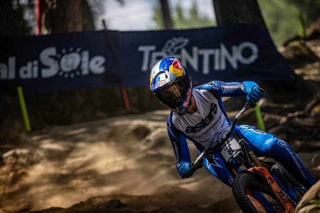 Whoop Mountainbike Downhill Worldcup Val di Sole DUNNE Ronan MONDRAKER FACTORY RACING DHat Whoop Mountainbike Downhill Worldcup Val di Sole, 19 06 2025,in , photo Sebastian Sternemann