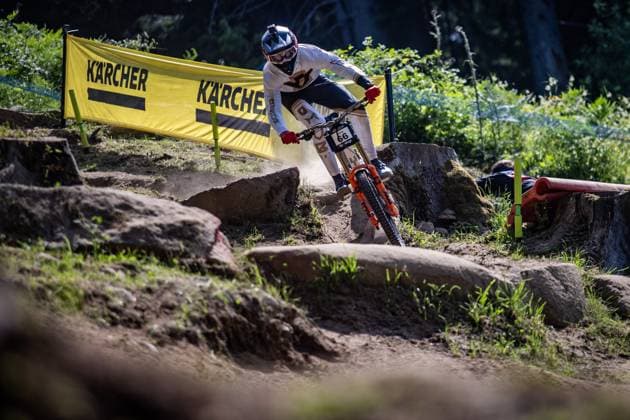 Whoop Mountainbike Downhill Worldcup Val di Sole KOLB Andreas YT MOBat Whoop Mountainbike Downhill Worldcup Val di Sole, 19 06 2025,in , photo Sebastian Sternemann