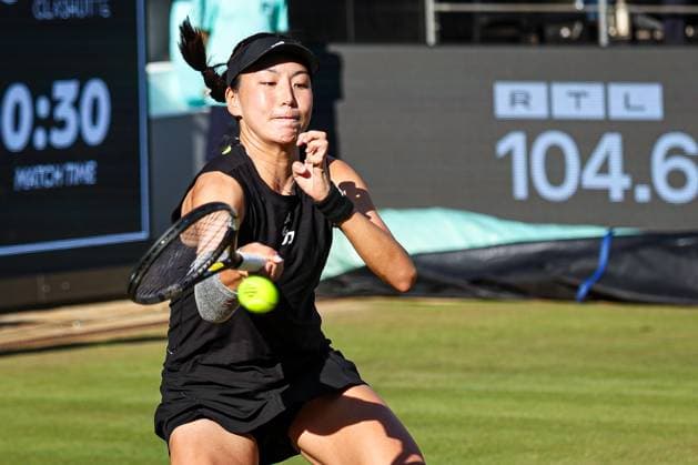 Xinyu WANG CHN, Berlin Tennis Open by HYLO 2025, Berlin, LTTC Rot Weiß , 19 06 2025, Copyright: xClaudioxGärtnerx