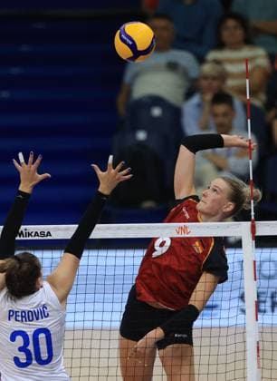 19.06.2025 Belgrade Serbia-Germany Women s volleyball Nations League Lina Alsmeier Germany :