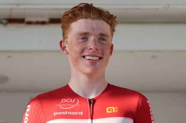 19 06 2025, Cycling, International Junior Cycling Race 37 LVM Saarland Trofeo, 1 stage, The winner Noah Lindholm Miller Andersen Denmark Elversberg Ursapharm Arena an der Kaiserlinde Saarland Germany DEU Copyright: xSebastianxBachx