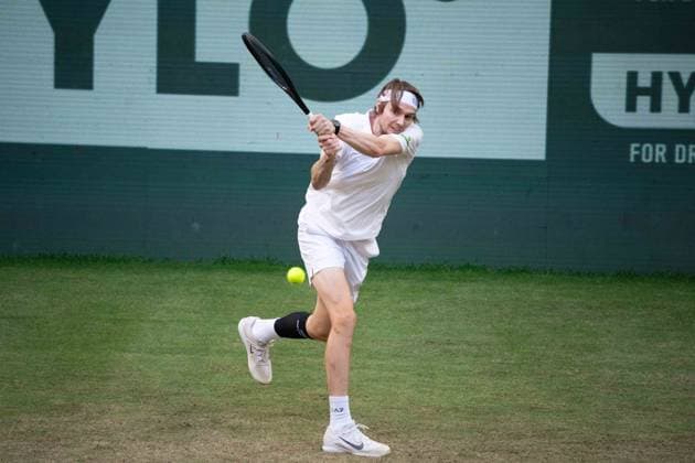 Alexander BUBLIK KAZ Action Tennis Terra Wortmann Open 2025 on 18 06 2025 in the OWL Arena Halle Westfalen, Germany Â