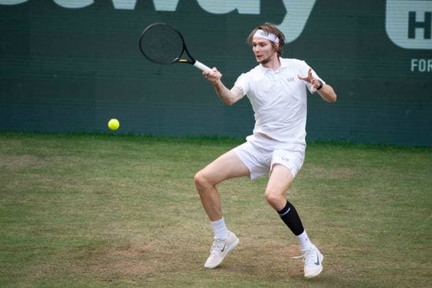 Alexander BUBLIK KAZ Action Tennis Terra Wortmann Open 2025 on 18 06 2025 in the OWL Arena Halle Westfalen, Germany Â