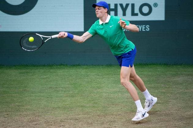 Jannik SINNER ITA Action Tennis Terra Wortmann Open 2025 on 18 06 2025 in the OWL Arena Halle Westfalen, Germany Â