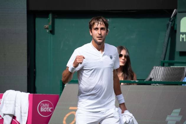 Tomas Martin ETCHEVERRY ARG winner, winner, cheers, cheer, joy, cheers, Tennis Terra Wortmann Open 2025 on 18 06 2025 in the OWL Arena Halle Westfalen, Germany Â