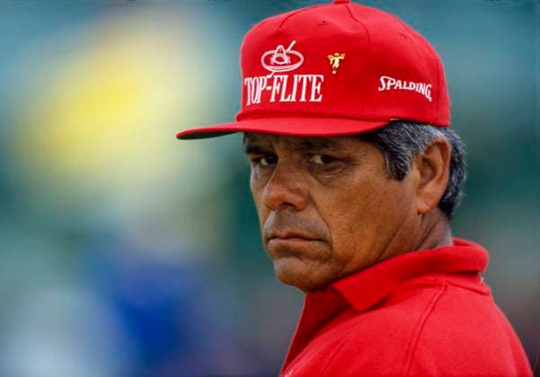 Archivbilder der Woche SPORT KW25 The Open Championship 1991 910716 ROYAL BIRKDALE, ENGLAND, UK PHOTO MARK NEWCOMBE OPEN CHAMPIONSHIP 1991 Lee Trevino Portrait face happy smiling head and shoulders shot close up The 1991 Open Championship (the 120th edition) was held at Royal Birkdale Golf Club in Southport, England, from July 18 to 20, 1991. Lee Trevino is a legendary professional golfer known for his charisma, skill, and unique background. Born on December 1, 1939, in Dallas, Texas, Trevino rose to fame with six major championships and numerous other wins during his career. His style and personality made him a fan favorite, blending humour with exceptional golfing talent. Copyright: xMarkxNewcombex