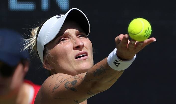 Marketa Vondrousova CZE at the Steffi Graf Stadium Sport HYLO Berlin Tennis Open Women on grass 20 06 2025