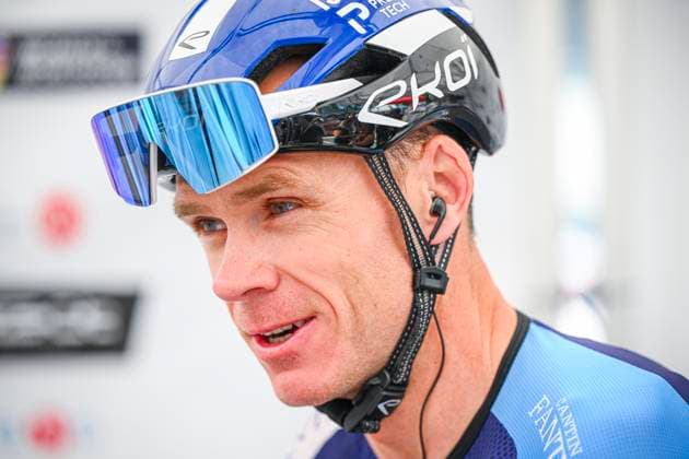 Tour de Suisse 2025 Stage 6 NEUHAUSEN AM RHEINFALL, SWITZERLAND - JUNE 20 : Froome Chris (GBR) of Israel - Premier Tech during an interview before the race during stage 6 of the 88th edition of Tour de Suisse an UCI World Tour 2.UWT cycling road race stage for Men Elite of 186.7 km with start in Chur and finish in Neuhausen am Rheinfall on June 20, 2025 in Neuhausen am Rheinfall, Switzerland, 20 06 2025 ( Motordriver Kenny Verfaillie - Neuhausen am Rheinfall Switzerland  Copyright: xVincentxKalutx