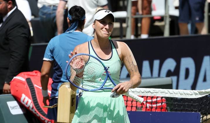 Marketa Vondrousova CZE celebrates and reaches the semi-finals Steffi Graf Stadium Sport HYLO Berlin Tennis Open Women on grass 20 06 2025