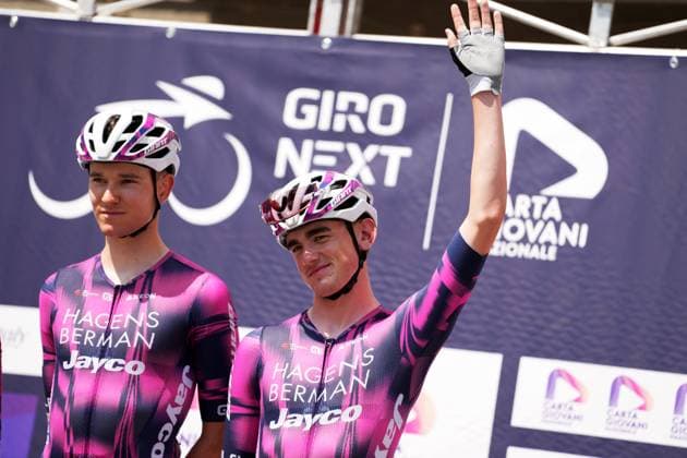 Rafferty Adam of Hagens Berman Jayco during the stage 6 of the Giro Next Gen 2025, Ovada (Al) Acqui Terme (Al), 155 km, Italy - Friday, June 20, 2025. - cycling.  Copyright: xGianxMattiaxD Alberto LaPressex