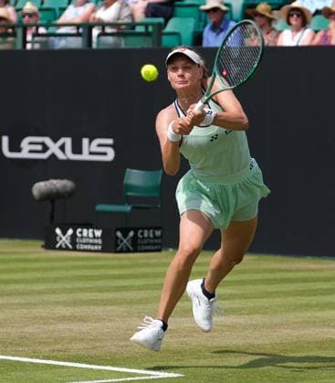 Nottingham Tennis Centre Nottingham, England - Dayana Yastremska plays a baseline shot to Leylah Fernandez, Dayana Yastremska won 6-3 7-6 during the match at the Lexus Nottingham Tennis Open, Quarterfinals, June 20th 2025. (Paul Bonser SPP) Copyright: xPaulxBonser SPPx spp-en-PaBo-Lexus Nottingham Open 1070