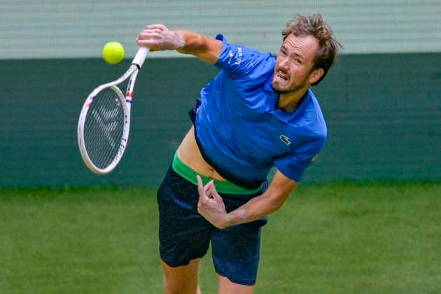 Daniil Medvedev 20 06 2025 Tennis TERRA WORTMANN OPEN ATP 500, OWL ARENA, TERRA WORTMANN OPEN, Copyright: xpepphotox xPeterxEppingerx pep00321, pep_20250620_hm_66572