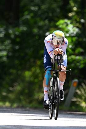 Baloise Belgium Tour 2025 Stage 3 HAM, BELGIUM - JUNE 20 : Leroux Samuel (FRA) of Team TotalEnergies during stage 3 of the 94th edition of Baloise Tour of Belgium an UCI ProSeries 2.Pro Individual Time Trial stage for Men Elite of 9.7 km with start in Tessenderlo and finish in Ham on June 20, 2025 in Ham, Belgium, 20 06 2025 Ham Belgium  Copyright: xTomasxSiskx