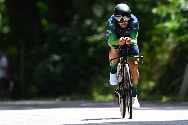 Baloise Belgium Tour 2025 Stage 3 HAM, BELGIUM - JUNE 20 : Poli Umberto (ITA) of Team Novo Nordisk during stage 3 of the 94th edition of Baloise Tour of Belgium an UCI ProSeries 2.Pro Individual Time Trial stage for Men Elite of 9.7 km with start in Tessenderlo and finish in Ham on June 20, 2025 in Ham, Belgium, 20 06 2025 Ham Belgium  Copyright: xTomasxSiskx
