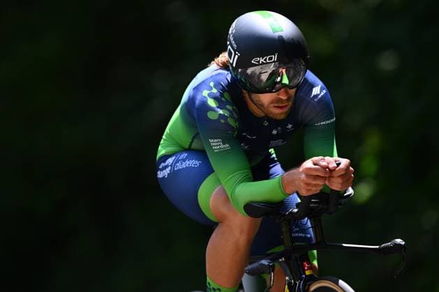 Baloise Belgium Tour 2025 Stage 3 HAM, BELGIUM - JUNE 20 : Poli Umberto (ITA) of Team Novo Nordisk during stage 3 of the 94th edition of Baloise Tour of Belgium an UCI ProSeries 2.Pro Individual Time Trial stage for Men Elite of 9.7 km with start in Tessenderlo and finish in Ham on June 20, 2025 in Ham, Belgium, 20 06 2025 Ham Belgium  Copyright: xTomasxSiskx