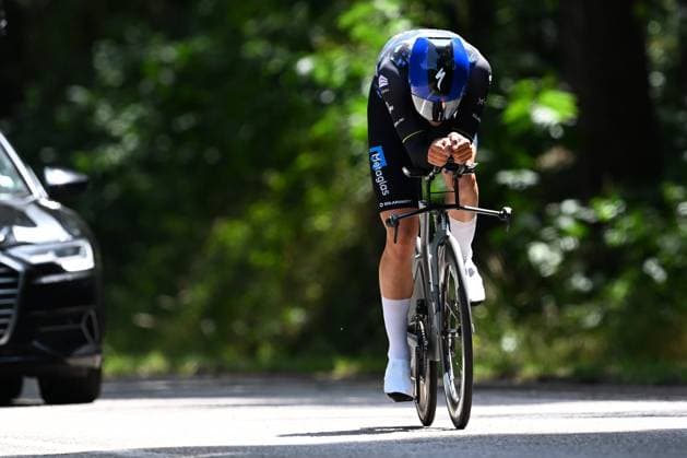 Baloise Belgium Tour 2025 Stage 3 HAM, BELGIUM - JUNE 20 : Broex Victor (NED) of Metec - SOLARWATT p b Mantel during stage 3 of the 94th edition of Baloise Tour of Belgium an UCI ProSeries 2.Pro Individual Time Trial stage for Men Elite of 9.7 km with start in Tessenderlo and finish in Ham on June 20, 2025 in Ham, Belgium, 20 06 2025 Ham Belgium  Copyright: xTomasxSiskx