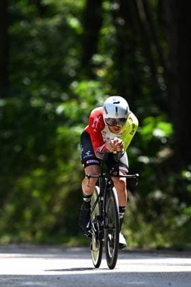 Baloise Belgium Tour 2025 Stage 3 HAM, BELGIUM - JUNE 20 : Moonen Zeno (BEL) of Intermarche - Wanty during stage 3 of the 94th edition of Baloise Tour of Belgium an UCI ProSeries 2.Pro Individual Time Trial stage for Men Elite of 9.7 km with start in Tessenderlo and finish in Ham on June 20, 2025 in Ham, Belgium, 20 06 2025 Ham Belgium  Copyright: xTomasxSiskx