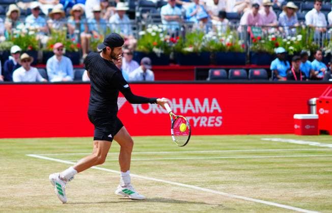 Jacob Fearnley during his quarter final match Queen s Club Championships, Day 12, Queen s Club, West Kensington, London, UK - 20 Jun 2025  Copyright: xJavierxGarcia Shutterstockx 15366229h