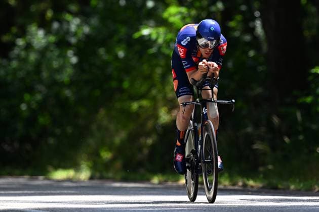 Baloise Belgium Tour 2025 Stage 3 HAM, BELGIUM - JUNE 20 : Roosen Timo (NED) of Team Picnic PostNL during stage 3 of the 94th edition of Baloise Tour of Belgium an UCI ProSeries 2.Pro Individual Time Trial stage for Men Elite of 9.7 km with start in Tessenderlo and finish in Ham on June 20, 2025 in Ham, Belgium, 20 06 2025 Ham Belgium  Copyright: xTomasxSiskx