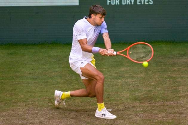 Flavio Cobolli ITA 20 06 2025 Tennis TERRA WORTMANN OPEN ATP 500, OWL ARENA, TERRA WORTMANN OPEN, Copyright: xpepphotox xPeterxEppingerx pep00321, pep_20250620_hm_66616