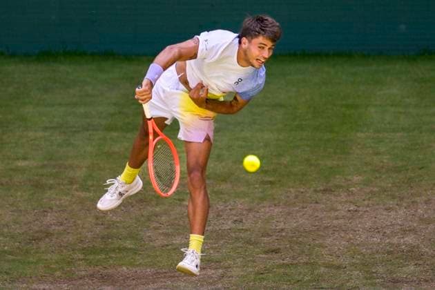 Flavio Cobolli ITA 20 06 2025 Tennis TERRA WORTMANN OPEN ATP 500, OWL ARENA, TERRA WORTMANN OPEN, Copyright: xpepphotox xPeterxEppingerx pep00321, pep_20250620_hm_66622