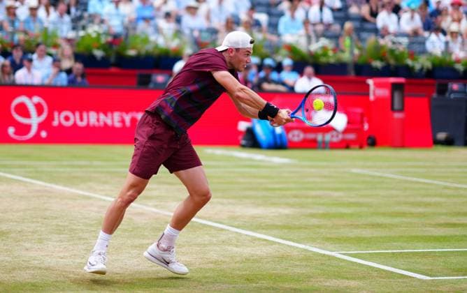 Jack Draper in quarter final action Queen s Club Championships, Day 12, Queen s Club, West Kensington, London, UK - 20 Jun 2025  Copyright: xJavierxGarcia Shutterstockx 15366229ag