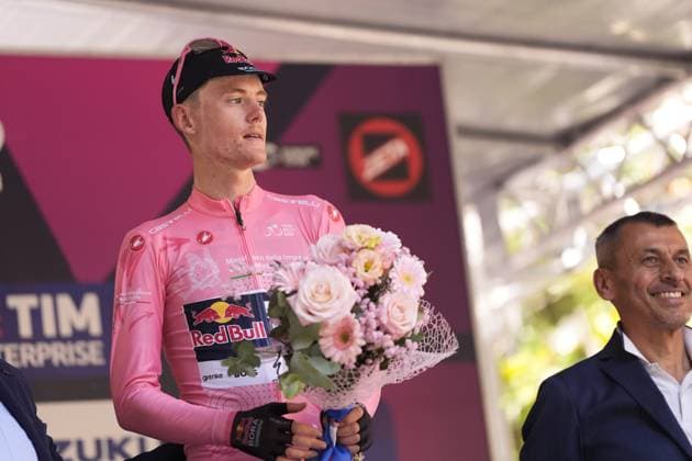 TUCKWELL Luke Pink Jersey during the stage 6 of the Giro Next Gen 2025, Ovada (Al) Acqui Terme (Al), 155 km , Italy - friday , June 20, 2025. - cycling.  Copyright: xFabioxFerrarix LaPressex
