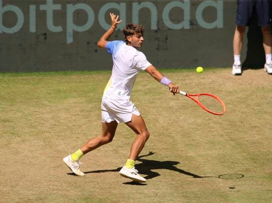 photo Flavio COBOLLI ITA loses in 2 sets against ZVEREV GER Tennis Tournament Terra Wortmann Cup at Gerry Weber Sportpark OWL Arena in Halle Westfalen on Fri 20 06 2025