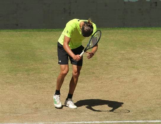 photo Disappointment at Alexander ZVEREV GER Tennis Tournament Terra Wortmann Cup at Gerry Weber Sportpark OWL Arena in Halle Westfalen on Fri 20 06 2025