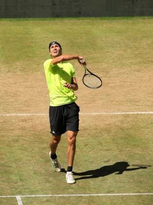 photo Alexander ZVEREV GER cheers at the Matchball Tennis Tournament Terra Wortmann Cup at Gerry Weber Sportpark OWL Arena in Halle Westfalen on Fri 20 06 2025