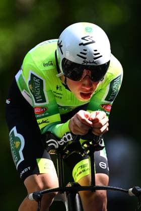 Baloise Belgium Tour 2025 Stage 3 HAM, BELGIUM - JUNE 20 : Van Hautegem Leander (BEL) of Wagner Bazin WB during stage 3 of the 94th edition of Baloise Tour of Belgium an UCI ProSeries 2.Pro Individual Time Trial stage for Men Elite of 9.7 km with start in Tessenderlo and finish in Ham on June 20, 2025 in Ham, Belgium, 20 06 2025 Ham Belgium  Copyright: xTomasxSiskx