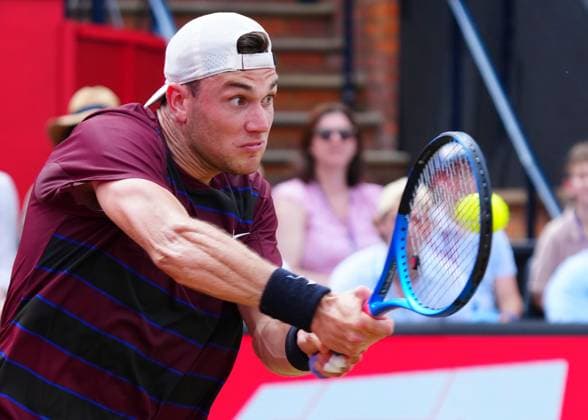 Jack Draper in quarter final action Queen s Club Championships, Day 12, Queen s Club, West Kensington, London, UK - 20 Jun 2025  Copyright: xJavierxGarcia Shutterstockx 15366229ak