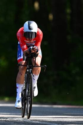 Baloise Belgium Tour 2025 Stage 3 HAM, BELGIUM - JUNE 20 : Merlier Tim (BEL) of Soudal Quick-Step during stage 3 of the 94th edition of Baloise Tour of Belgium an UCI ProSeries 2.Pro Individual Time Trial stage for Men Elite of 9.7 km with start in Tessenderlo and finish in Ham on June 20, 2025 in Ham, Belgium, 20 06 2025 Ham Belgium  Copyright: xTomasxSiskx