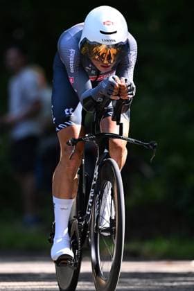 Baloise Belgium Tour 2025 Stage 3 HAM, BELGIUM - JUNE 20 : Philipsen Jasper (BEL) of Alpecin - Deceuninck during stage 3 of the 94th edition of Baloise Tour of Belgium an UCI ProSeries 2.Pro Individual Time Trial stage for Men Elite of 9.7 km with start in Tessenderlo and finish in Ham on June 20, 2025 in Ham, Belgium, 20 06 2025 Ham Belgium  Copyright: xTomasxSiskx