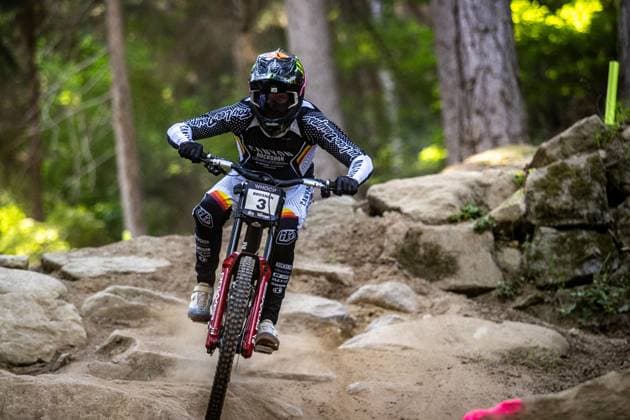 Whoop Mountainbike Downhill Worldcup Val di Sole BROSNAN Troy CANYON CLLCTV FACTORY TEAMat Whoop Mountainbike Downhill Worldcup Val di Sole, 20 06 2025,in Commezadura,ITA Photo Sebastian Sternemann