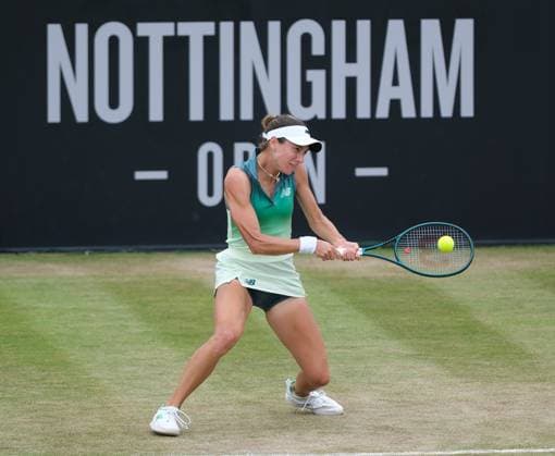 Nottingham Tennis Centre Nottingham, England - Mccartney Kessler plays a baseline shot to Katie Boulter during the match at the Lexus Nottingham Tennis Open, Quarterfinals, June 20th 2025. (Paul Bonser SPP) Copyright: xPaulxBonser SPPx spp-en-PaBo-Lexus Nottingham Open 3748