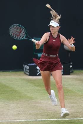 Nottingham Tennis Centre Nottingham, England - Katie Boulter plays a baseline shot to Mccartney Kessler during the match at the Lexus Nottingham Tennis Open, Quarterfinals, June 20th 2025. (Paul Bonser SPP) Copyright: xPaulxBonser SPPx spp-en-PaBo-Lexus Nottingham Open 3762