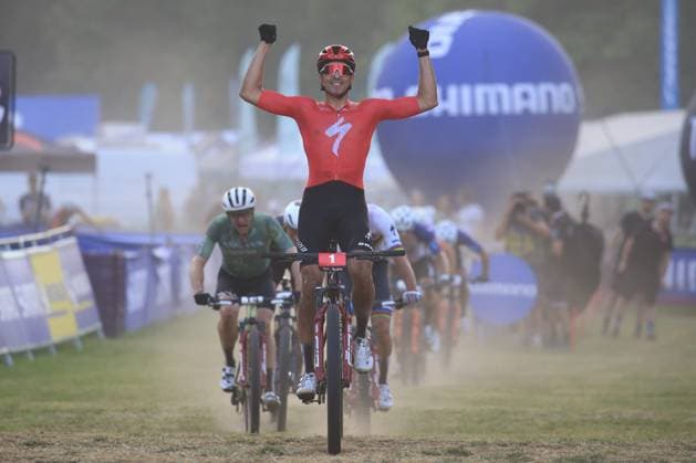 Sport Bilder des Tages UCI MTB World Cup Pierre Teyssot MAXPPP ; UCI MTB World Cup. Commezzadura, Italy on June 20, 2025. Short Track Elite Race, Christopher BLEVINS (USA) wins Pierre Teyssot Maxppp Commezzadura Trentino Italy  Copyright: xMAXPPPxPierrexTeyssotx PT1_3219 PT1_3219