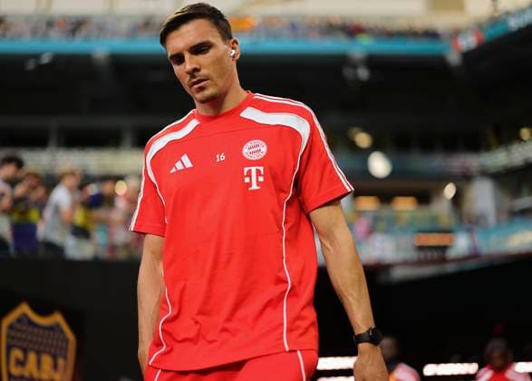 21 06 2025, FIFA Club World Cup 2025, Group C, FC Bayern Munich CA Boca Juniors, at Hard Rock Stadium in Miami, Florida USA , Arrival at the stadium, Joao Palhinha FC Bayern Munich ,